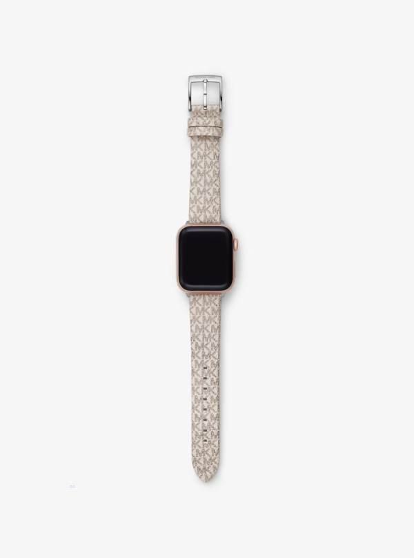 Damske Smart Hodinky Michael Kors Logo Strap For Apple® Biele Žlté - Hodinky Michael Kors Nejlevnejsi | STKVB-0628